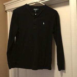 Polo by Ralph Lauren cotton polo w mandarin collar